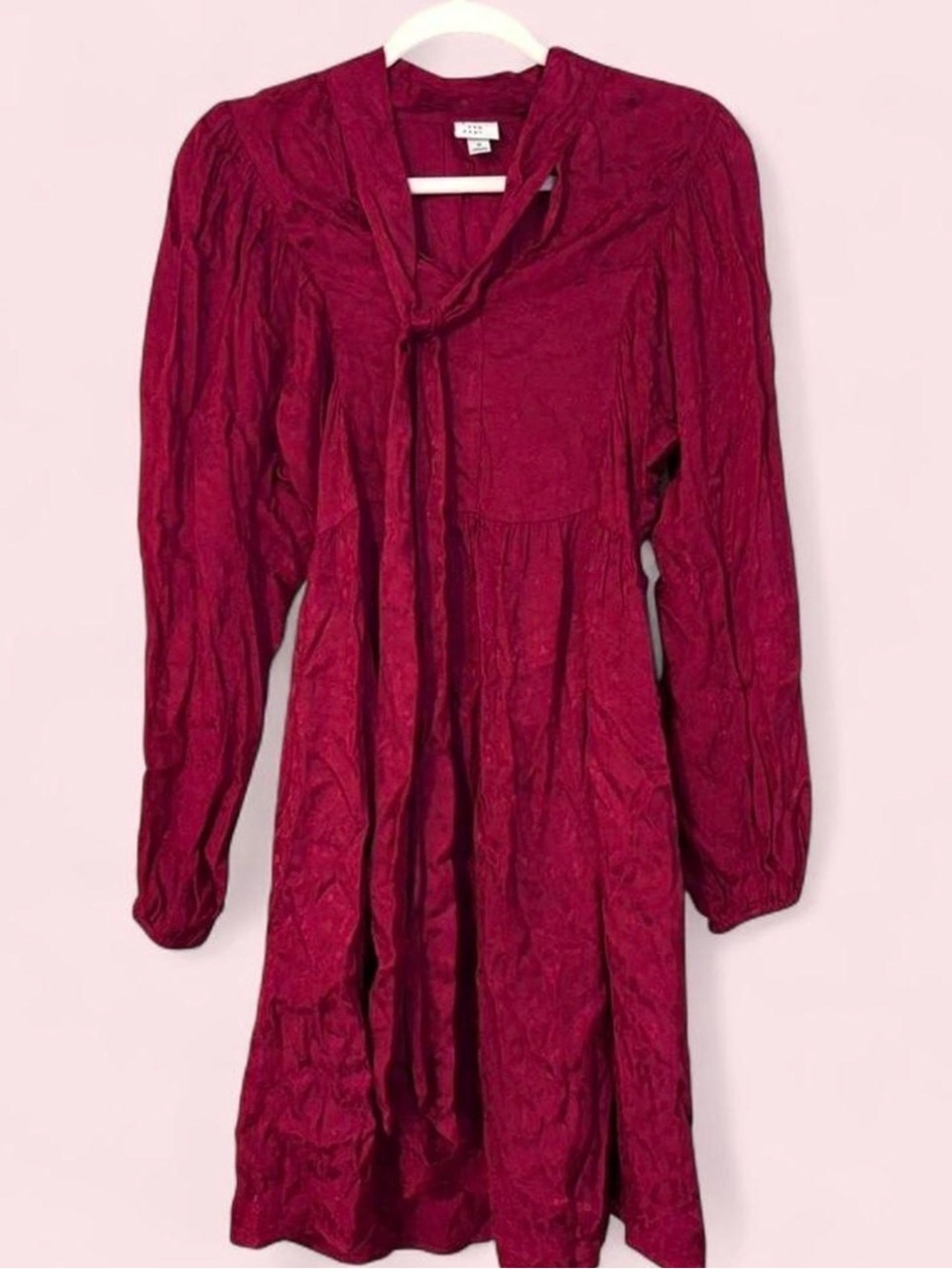 burgundy/maroon dress